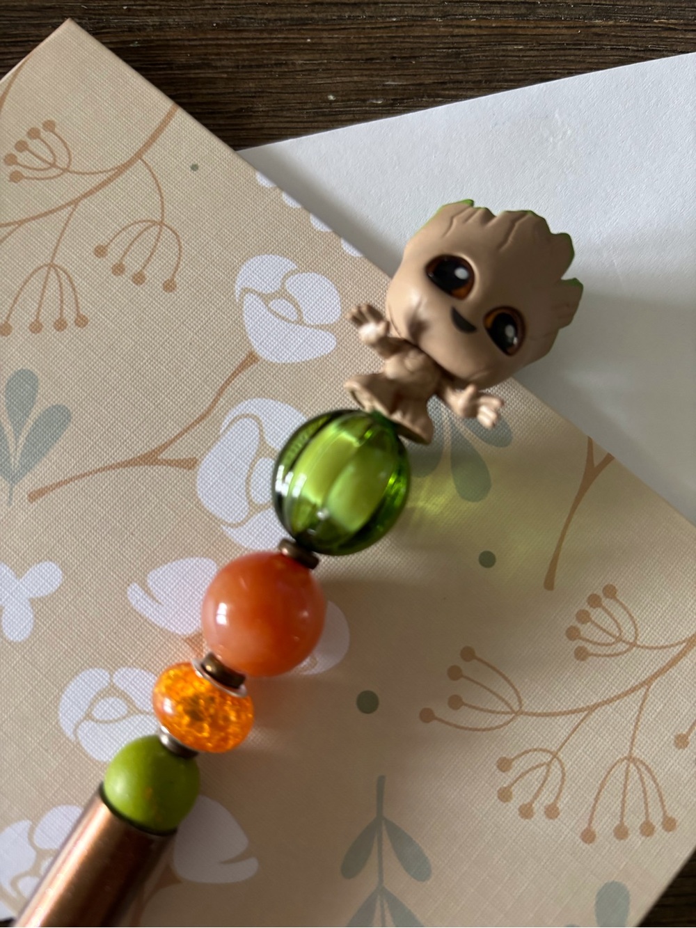 Marvel Doorables: Guardians of the Galaxy: Baby Groot handmade beaded pen